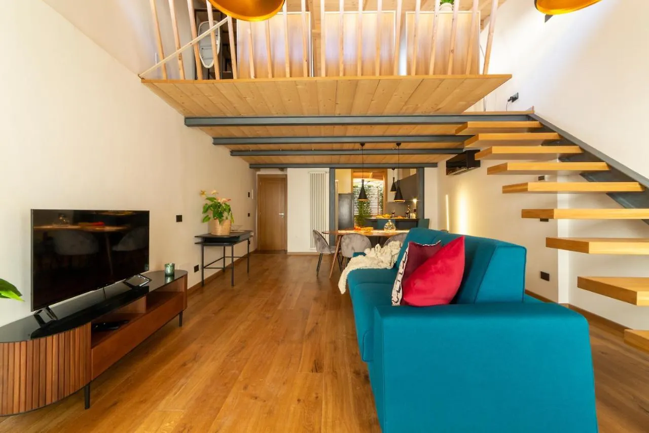 Industrial Design Loft With Outdoor Living Terrace Apartment Florence Italy
